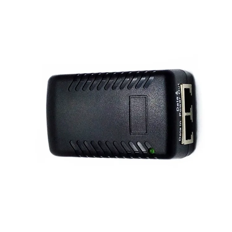 DC48V 0.5A 10/100 Мбит/с PoE Инжектор питания через Ethernet адаптер pin 4/5 (+) 7/8 (-) AC100-240V IP Камера