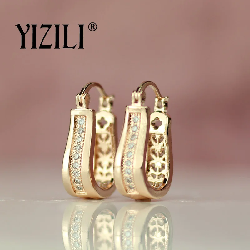 Роскошные модные висячие серьги YIZILI из натурального циркона свадебные ювелирные