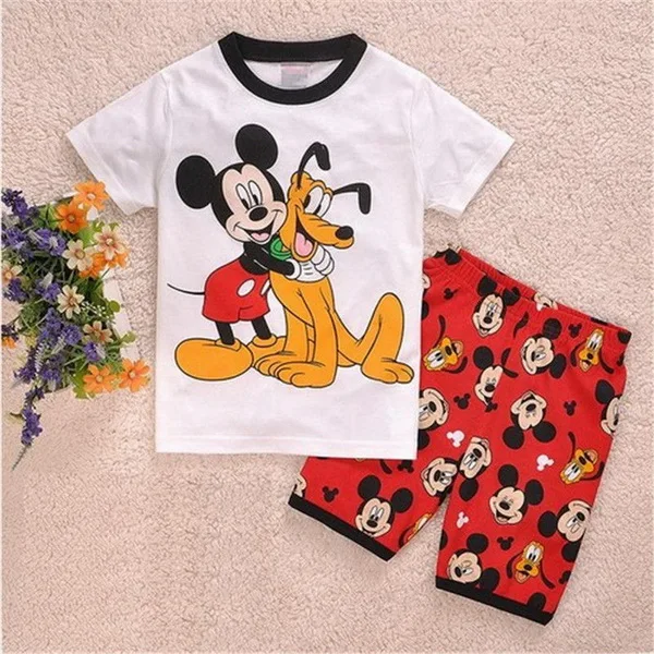 STYLE 20 Г., детские пижамы летняя Пижама для маленьких детей пижама с короткими рукавами, рубашка+ короткие штаны комплекты из 2 предметов Детский костюм для детей от 2 до 7 лет, YYW55 - Цвет: STYLE 20