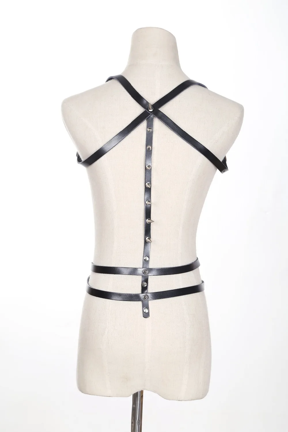 

Harness. Ribey from neck to wait sexy garter leather harness great for nightclub girl gifts