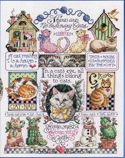 

Fishxx Cross-Stitch kits D200 animal cat home Paintings Sets Embroidery 100% Egyptian cotton lovely on needlework design 11CT