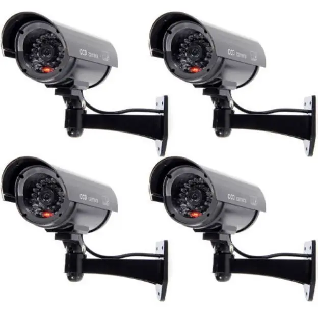 4 пакета IR Bullet поддельные манекены камеры видеонаблюдения CCTV записывать свет|lights