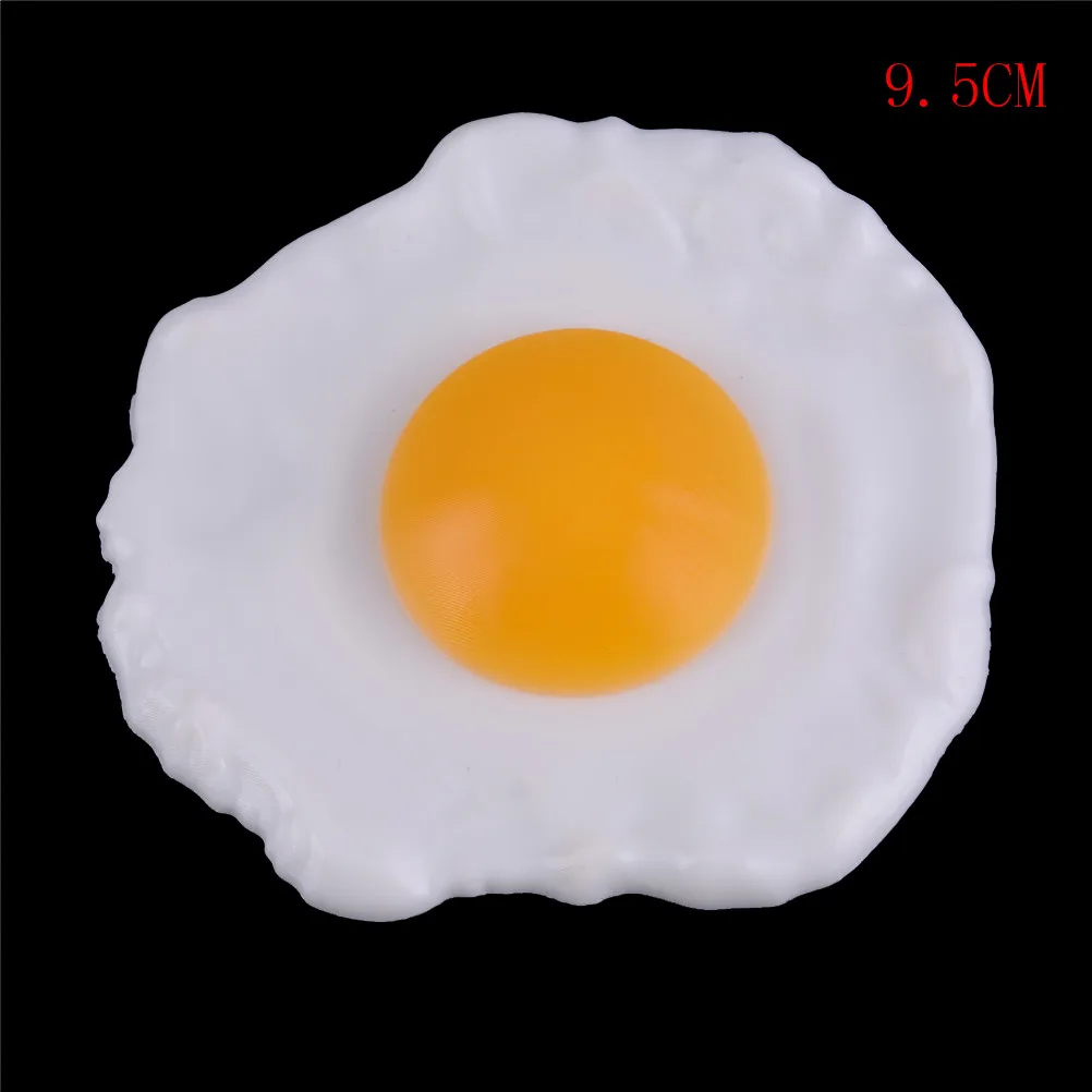 

5 Sizes fake fried egg simulation food children play toy doll house Wedding decoration teaching props Kitchen Toys