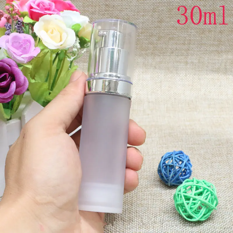 Вакуумная бутылка для лосьона 30 мл эссенция безвоздушная пластиковая с