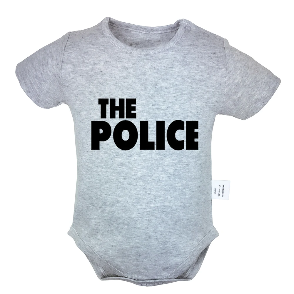 

rock band microphone guitar Shelf drum The Police Rock Band Newborn Baby Boys Girls Outfits Jumpsuit Infant Bodysuit Clothes