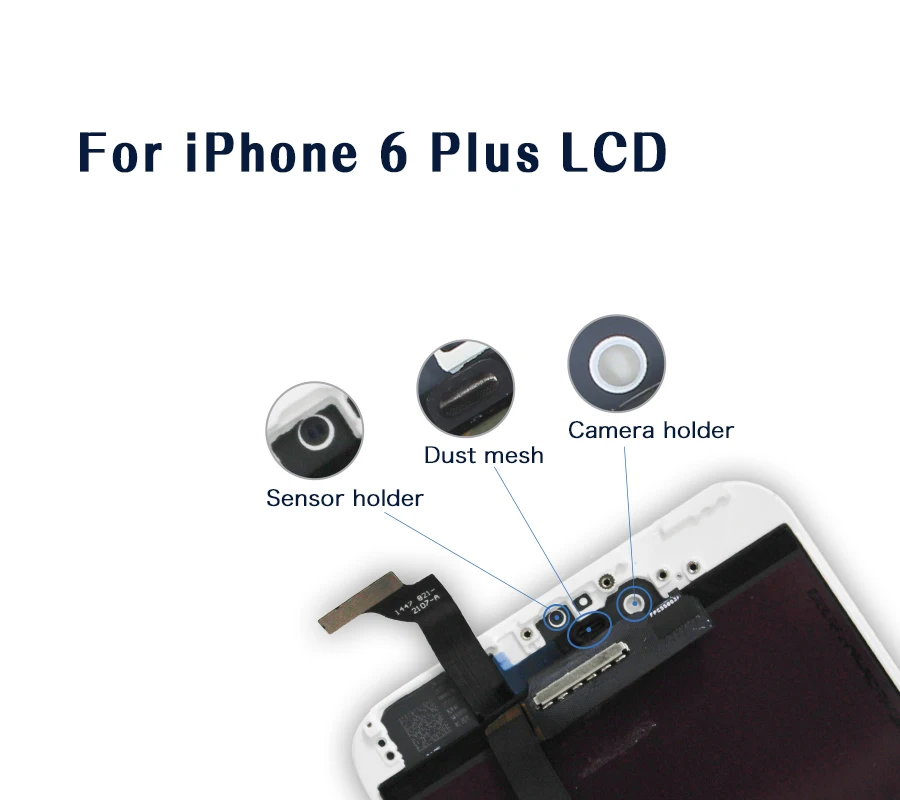 AAAAA ЖК дисплей для iPhone 6 Plus 5 ''ЖК сенсорный экран дигитайзер A1522 A1524 A1593 в сборе +