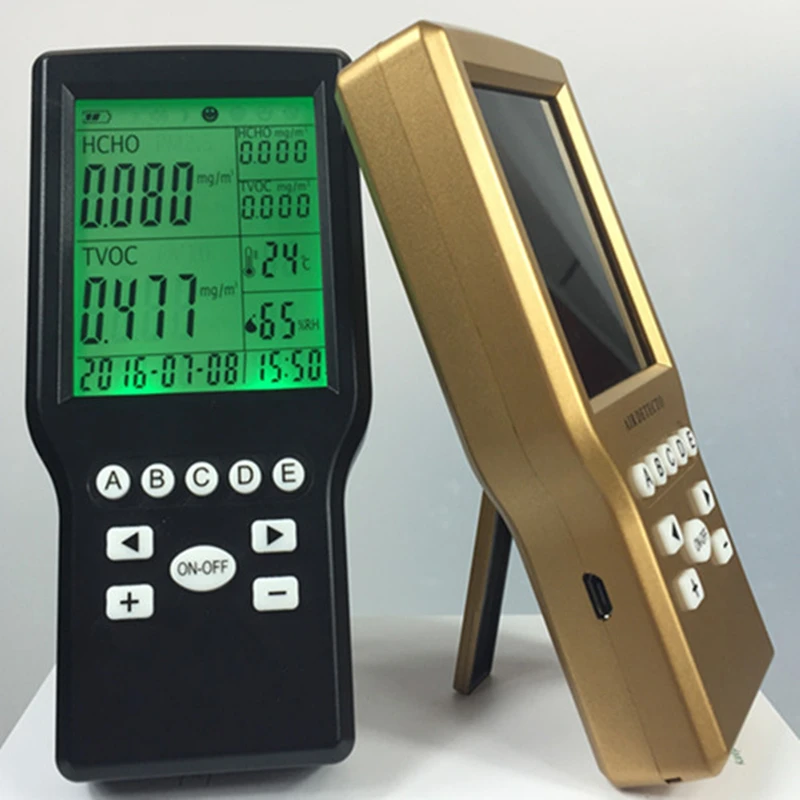 Бесплатная Доставка завод питания 4 в 1 Handheld Multi Газовый Детектор Формальдегид ЛОС