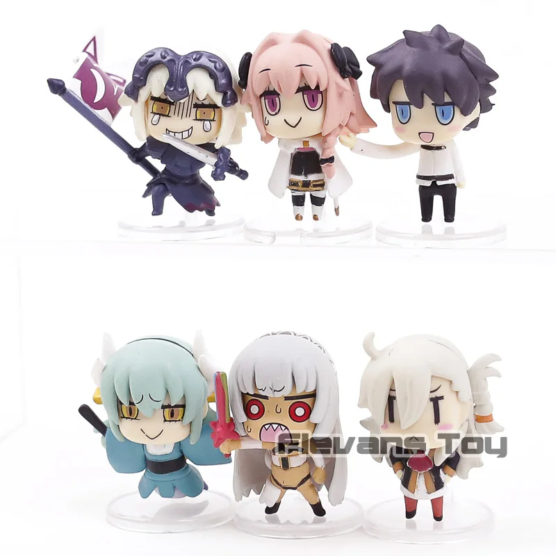 Обучение с мангой! Fate/Grand Order Jeanne d'Arc Olgamally Fujimaru Ritsuka Kiyohime Artila Astolfo ПВХ Фигурки игрушки 6 шт./компл