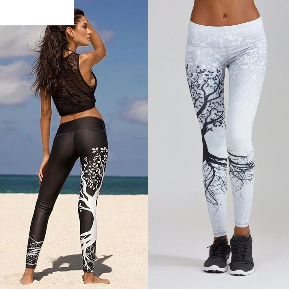 2018 новые женские спортивные штаны с принтом для занятий спортом и фитнесом 19JUN14 |