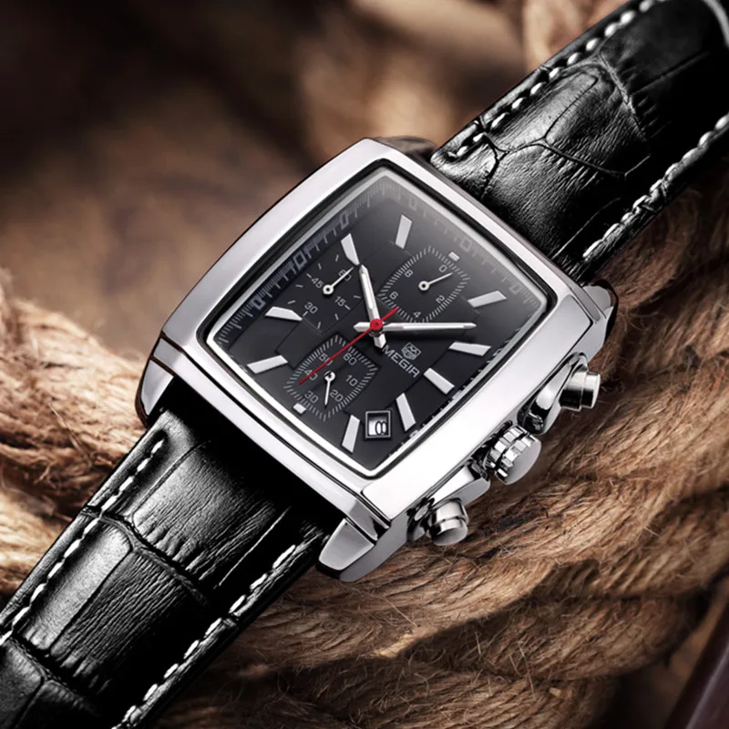 Мужские часы Топ бренд класса люкс MEGIR Военные Спортивные Светящиеся Наручные