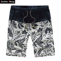 2020 summer new mens fashion casual shorts straight loose hawaii bermuda floral shorts male brands plus size 4xl 5xl