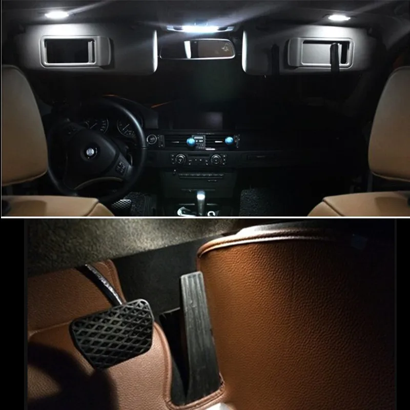 22 шт. для BMW X5 E53 2000 2006 Белый СВЕТОДИОДНЫЙ Свет Интерьер комплект пакет номерного