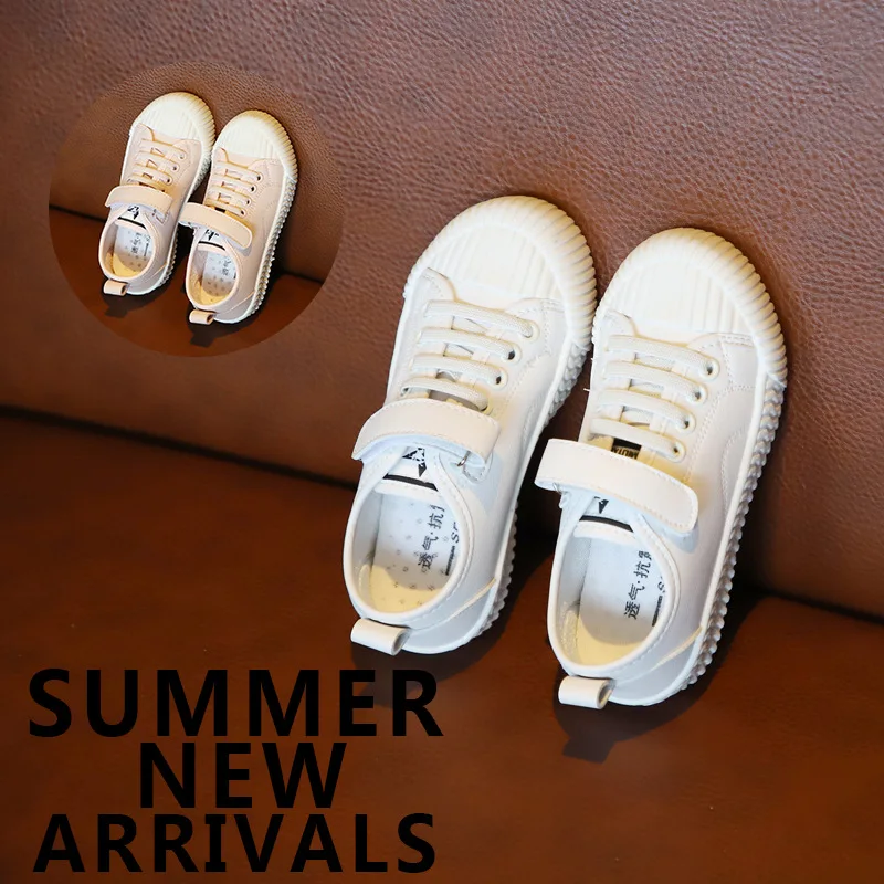 2019 Spring New Fashion Children's Sneakers Kids Small White Shoes Child Wear-resisting Breathe All-match Flat | Детская одежда и