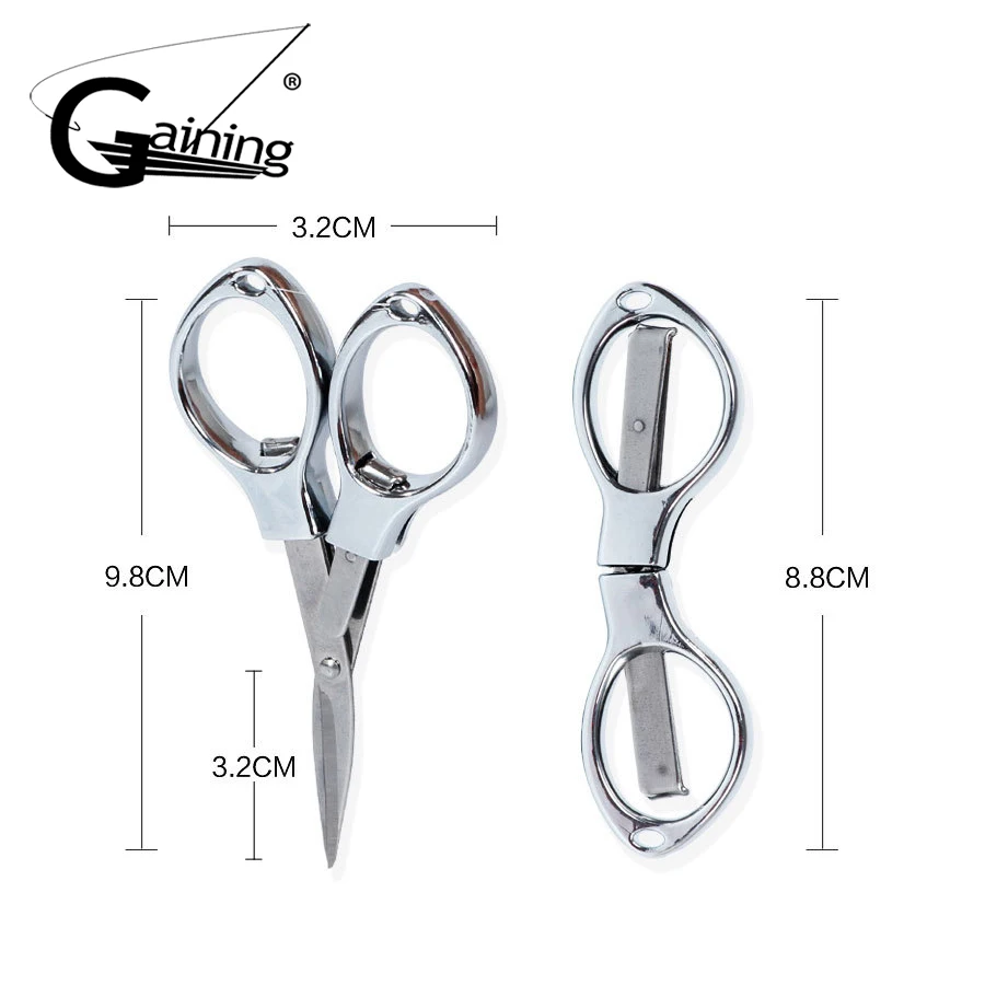 5 шт. ножницы для лески Нержавеющая сталь складывающийся рыбацкий брелок