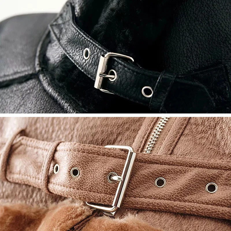 Куртка женская демисезонная из мягкой искусственной кожи M187 | Женская одежда