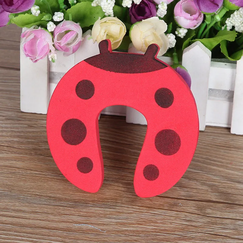 Type D 5Pcs/Set Cartoon Animal Foam Door Stopper Baby Finger Protect Door Holder Safety Locks Security Guard Door Knob Wall Protection - Цвет: Type D