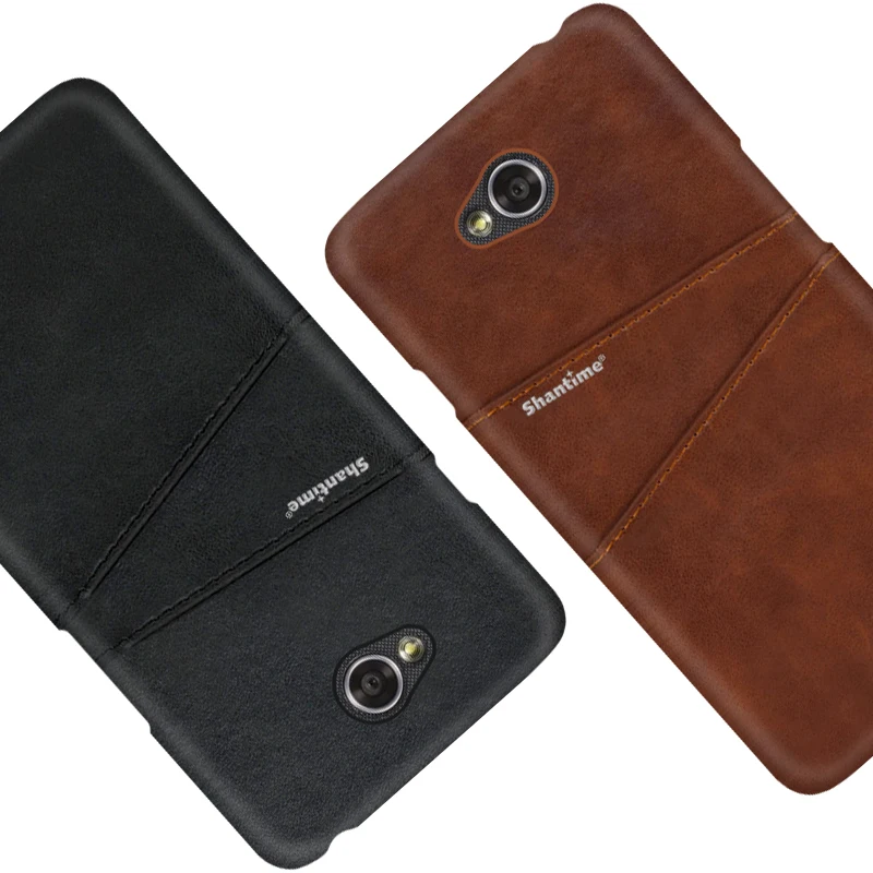Роскошные Винтаж кожаная накладка на заднюю панель телефона для LG L70 D320N чехол и