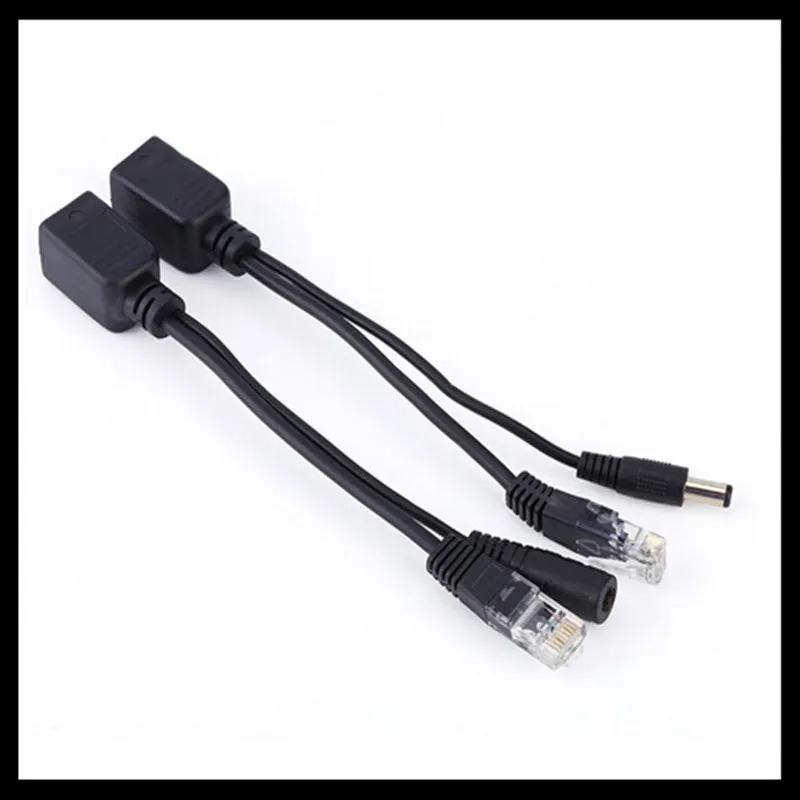 Кабель POE для IP камеры Пассивный адаптер Power Over Ethernet разветвитель инжектор модуль