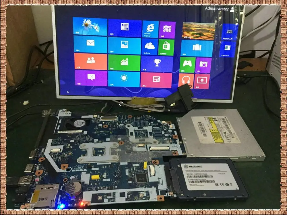 LA 7912P для ACER Aspire E1 571G V3 571 системная плата NBRZP11001 Q5WV1 DDR3 HM77 PGA989 Test|Материнские платы