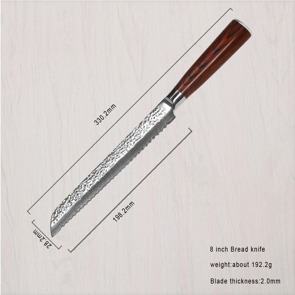 High End набор ножей из дамасской стали 8 &quot8&quot 5 &quot3 5&quot для нарезки хлеба нож