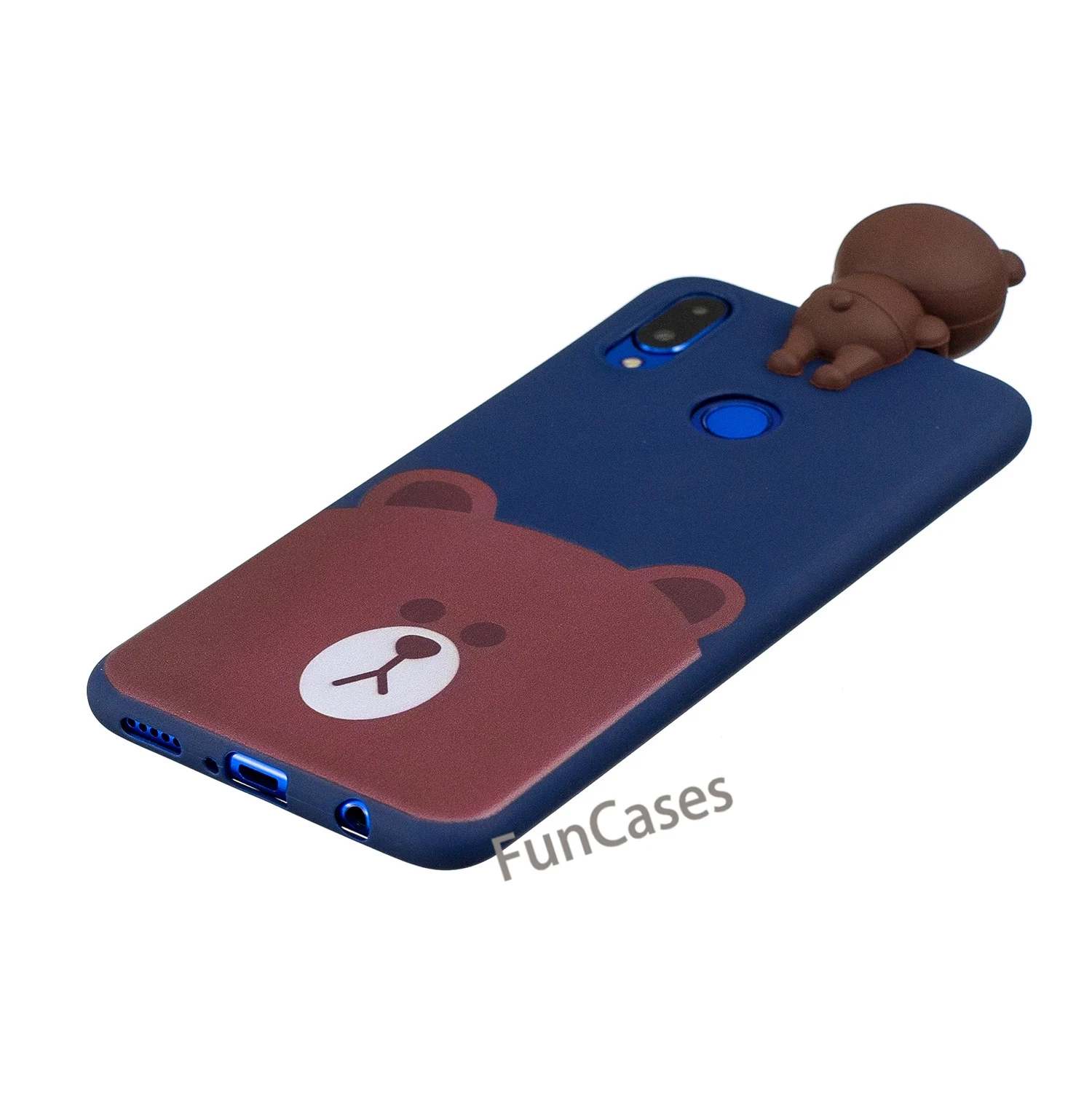 3D мультфильм кошка собака панда Мягкий силикон для huawei Nova 3i чехлы из силикона