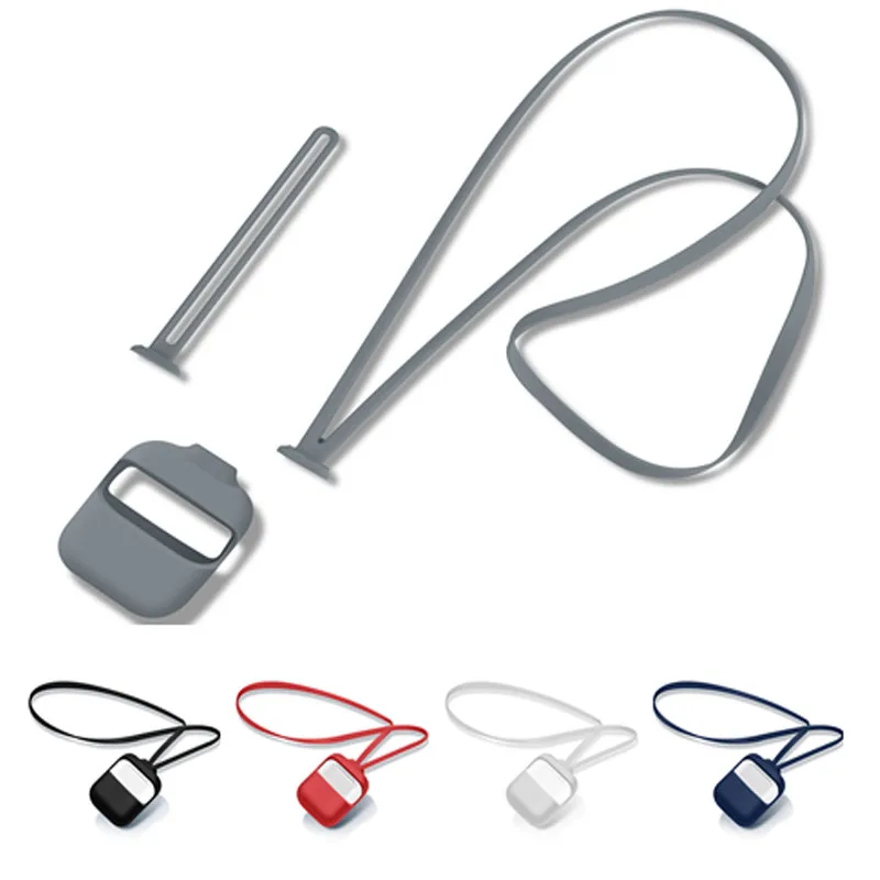 Силиконовый защитный чехол для Airpods 2 Antilost ремешок на запястье apple Bluetooth наушники