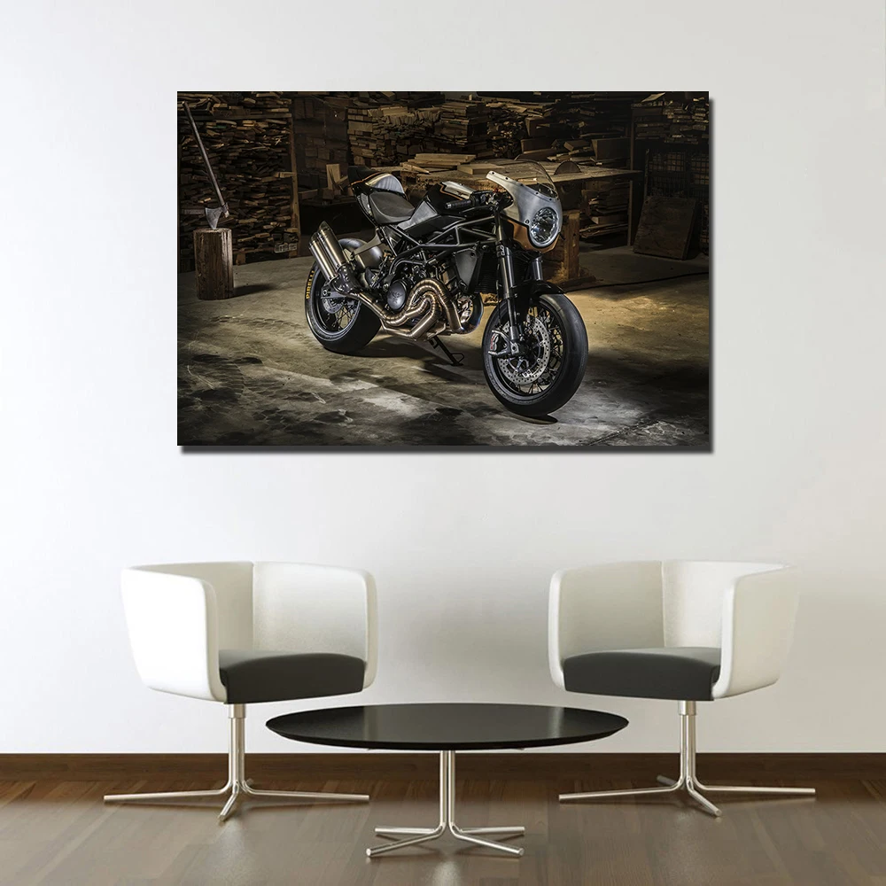 Настенные художественные картины Moto Morini Corsaro TI22 постер печать на холсте в рамке