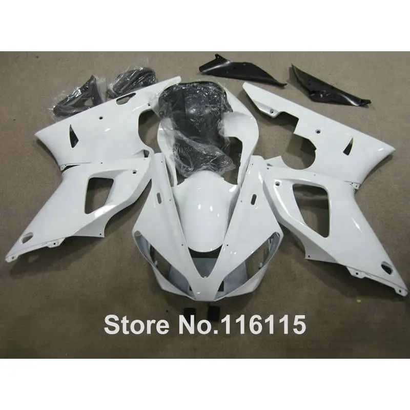 Набор пластиковых обтекателей MOTOMARTS для YAMAHA R1 2000 2001 белый черный АБС пластик