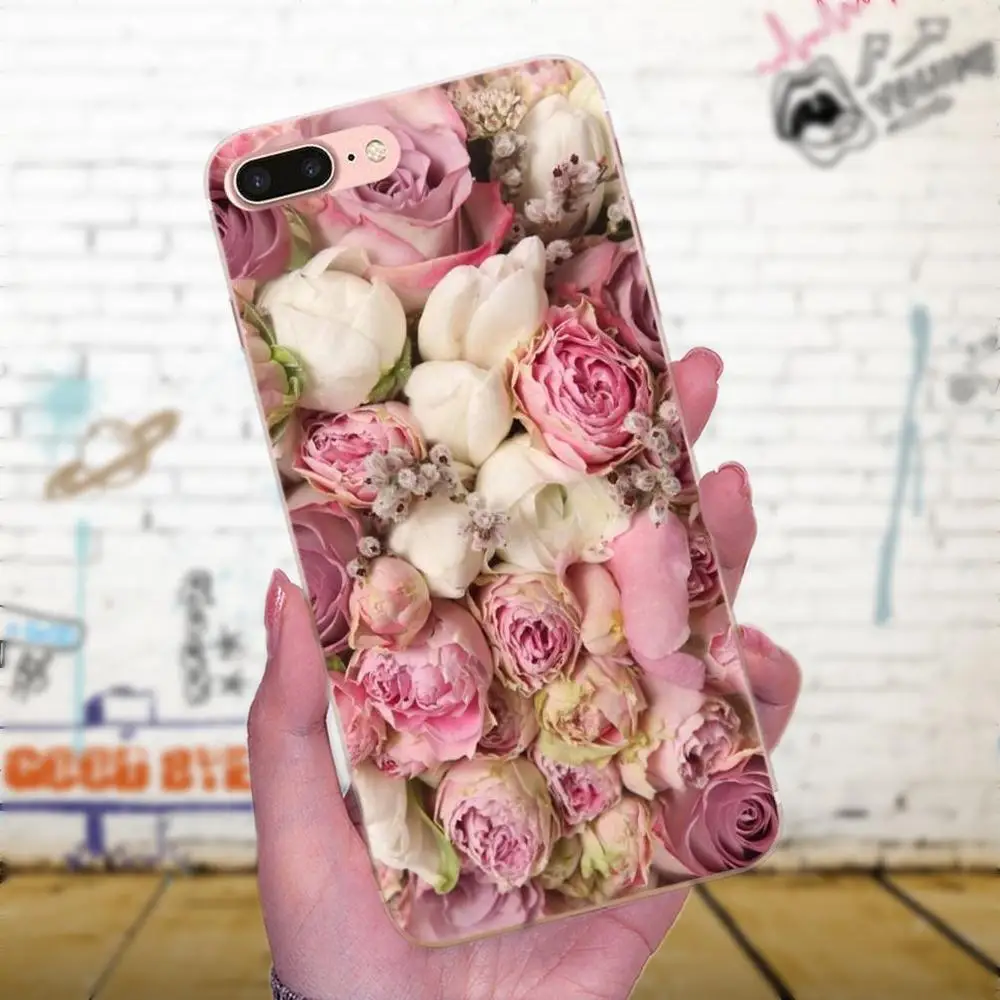 Pink Peonies On Sale Phone Case For Huawei Honor 4C 5A 5C 5X 6 6C 6A 6X 7 7X 8 9 V8 V10 Y3II Y5II Y6II G8 P7 Play Lite | Мобильные