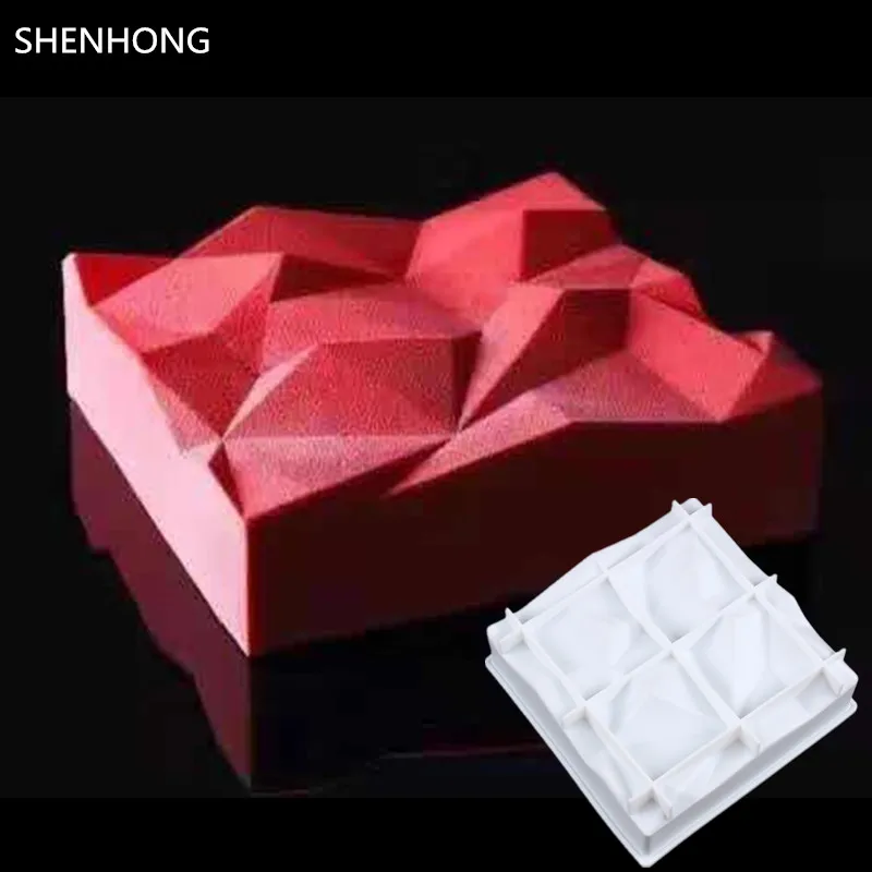 3D формы для торта SHENHONG с треугольной мороженого шоколада форма сковорода