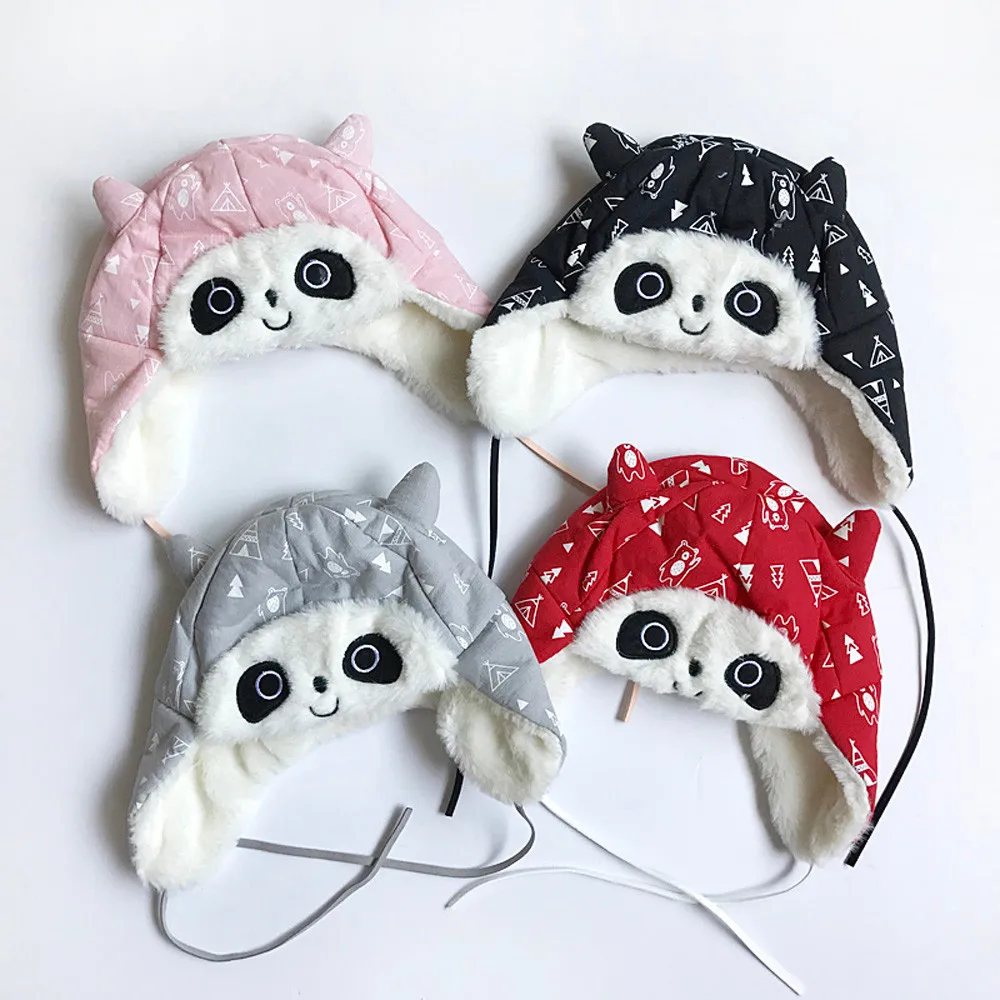 Muqgew 2020 New Arrival Baby Girls Boy Toddler Kids Girl Panda Beanie Winter Warm Hat Cap High Quality Soft Cute | Детская одежда и