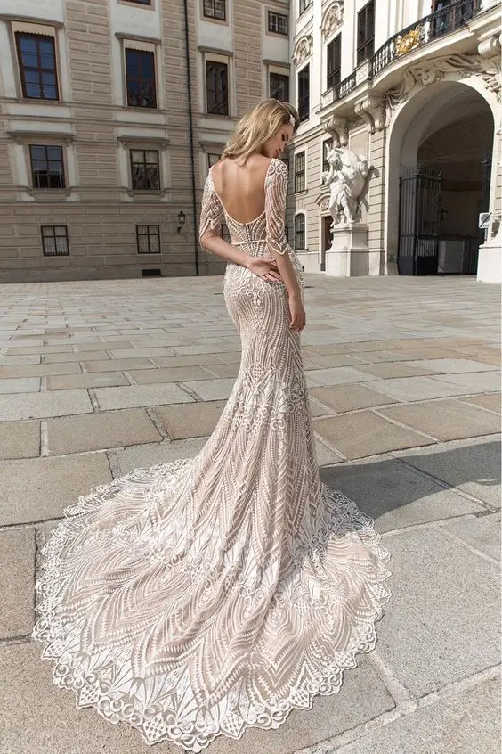 2019 Eslieb свадебное платье высокого качества vestito da Bride с вышивкой в виде сердца