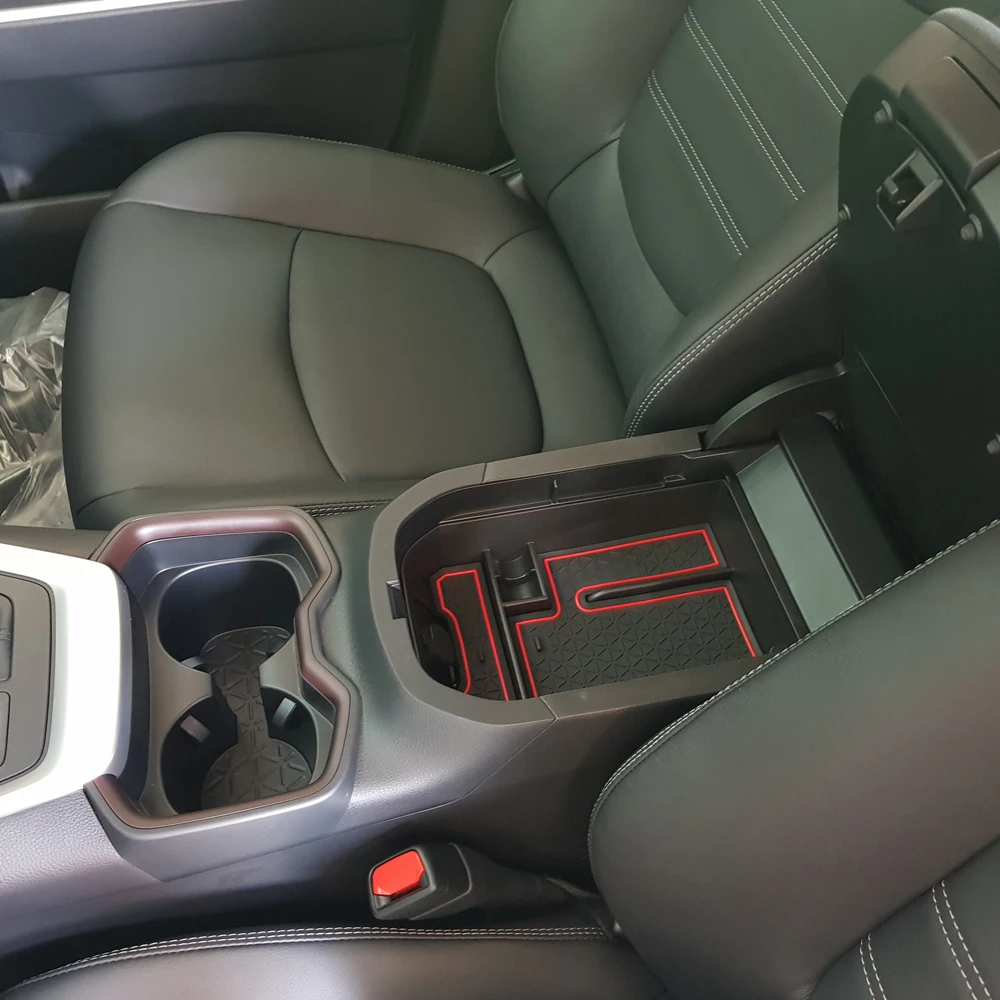 Для Toyota RAV4 XA50 2019 2020 черный пластиковый подлокотник консоль органайзер