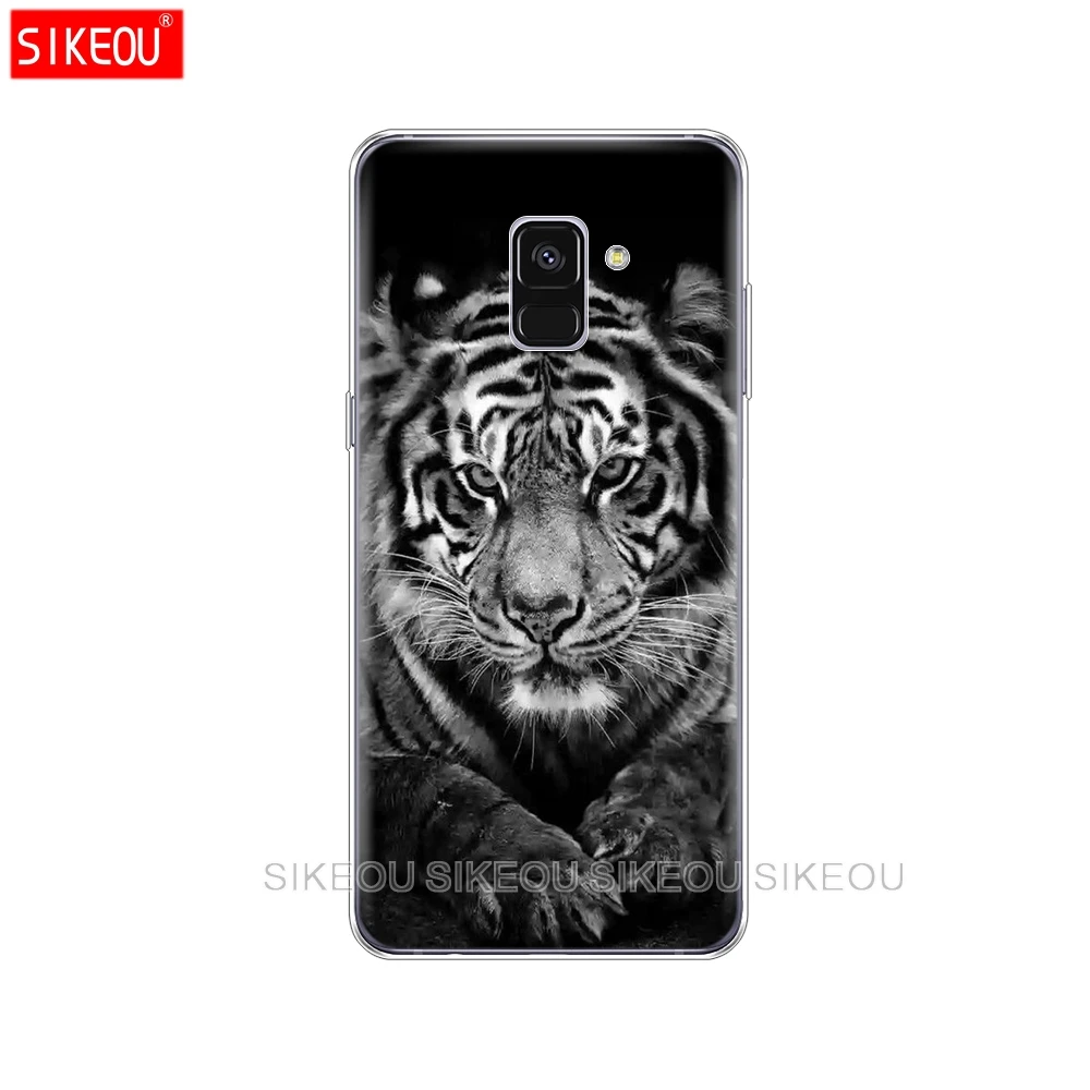 Силиконовый чехол для телефона Samsung Galaxy A8 2018 A3 A310 A5 A510 A7 2016 2017 animal tiger | Мобильные