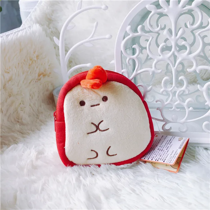 2 шт./компл. мультфильм Sumikko gurashi аниме плюшевые портмоне мягкие Сан-х плюшевые сумки чехол-бумажник с отделением для карт для малыша подарки