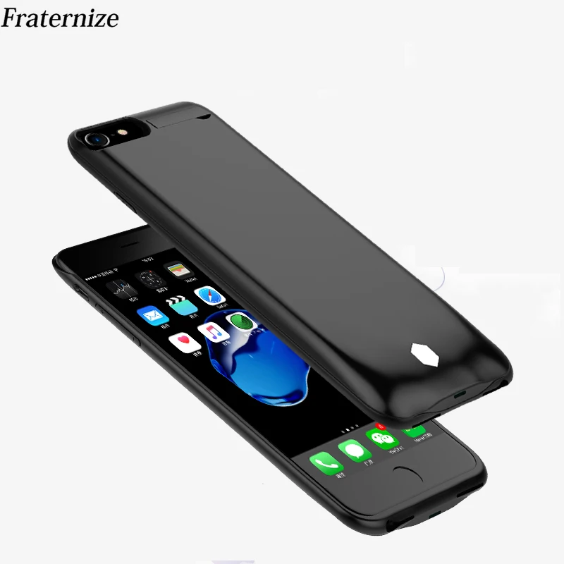 Для iPhone 8 7 6 6S Plus чехол для аккумулятора 3800/4800/5000/7500mAh аккумулятор зарядное