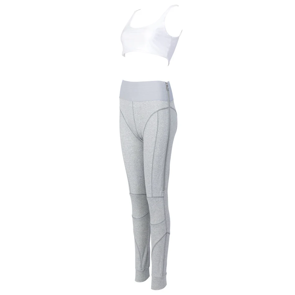 Женский укороченный топ Gymwear комплект из 2 предметов с леггинсами укороченная на