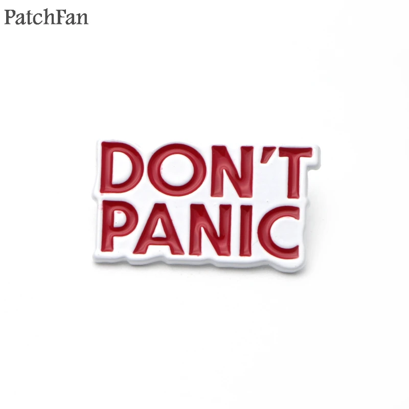 A0669 Patchfan руководство HITCHHIKER'S к галактике цинковые булавки para рубашка пальто Броши Одежда рюкзак аксессуары металлический значок