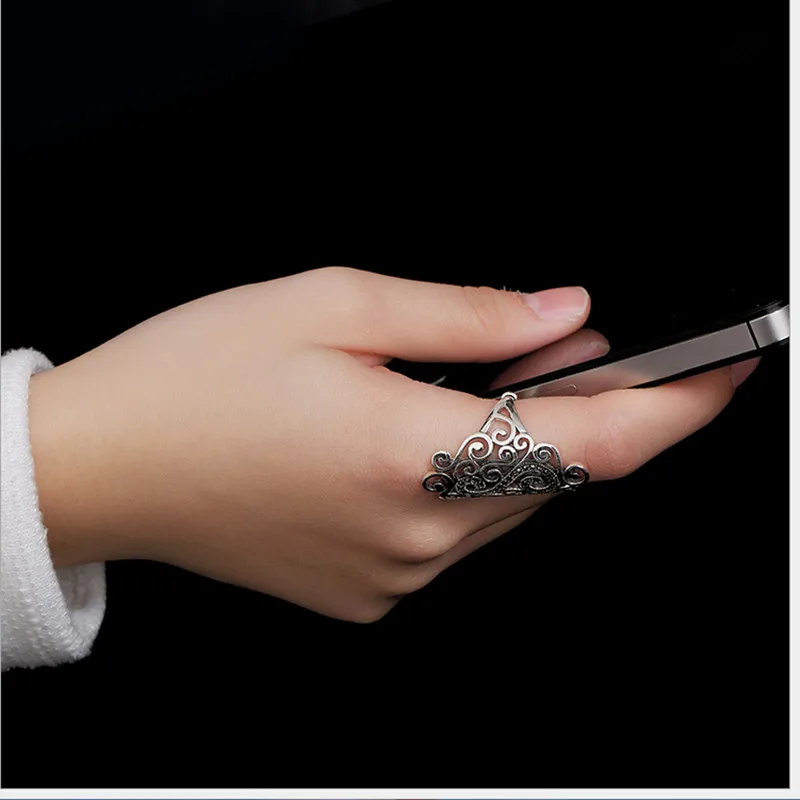 Uglyless Real S 925 пробы Серебряное кольцо на палец Marcasite женские открытые кольца