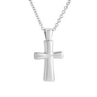 cremation jewelry stainless steel golden cross memorial keepsake urn necklace pendant ash holder my love forever free gift box