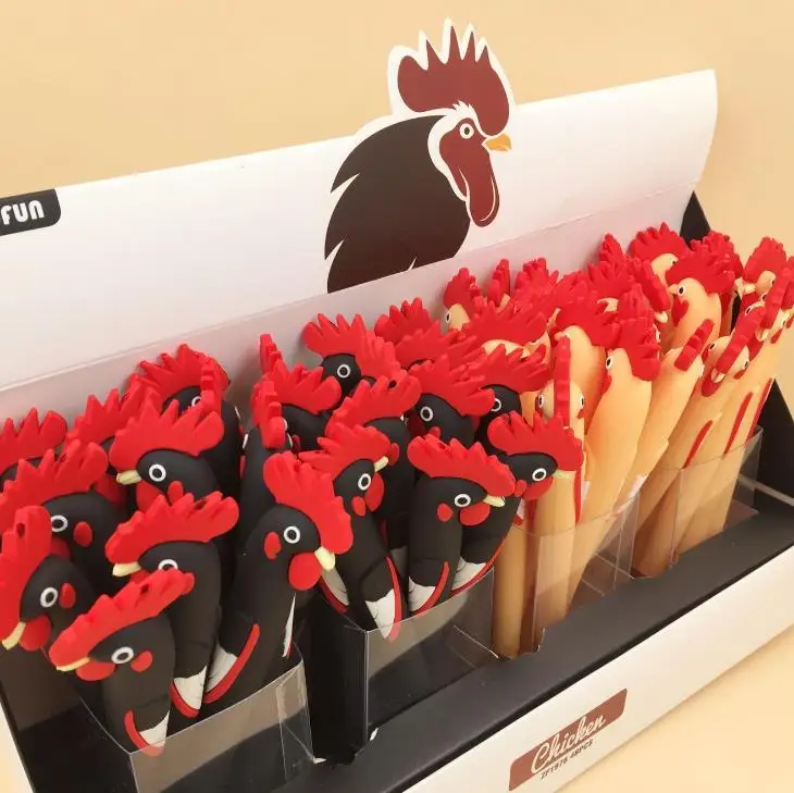 3 шт./компл. Мультяшные Красочные животные член цыпленок гель черные чернила для