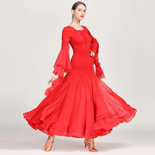 

Ballroom Dance Competition Dresses Ladies Standard Waltz Modern Patterns Women Foxtrot Tango Dancing Dress Performance Costume