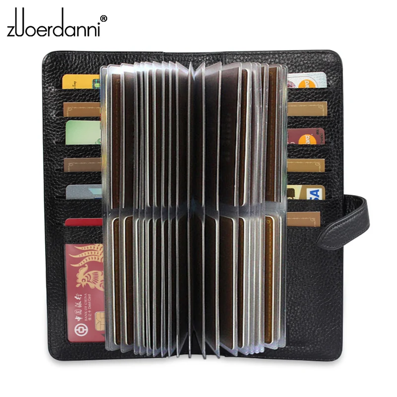 Чехол из натуральной кожи для мужчин и женщин модный футляр кредитных карт с