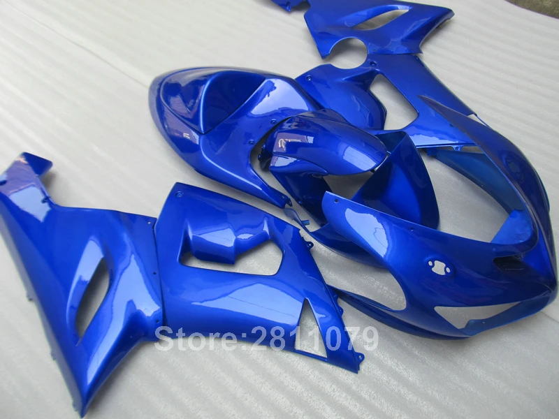 Комплект обтекателей для кузова Kawasaki Ninja ZX6R 05 06 набор голубых 2005 2006 KY12|fairing kit|zx6r