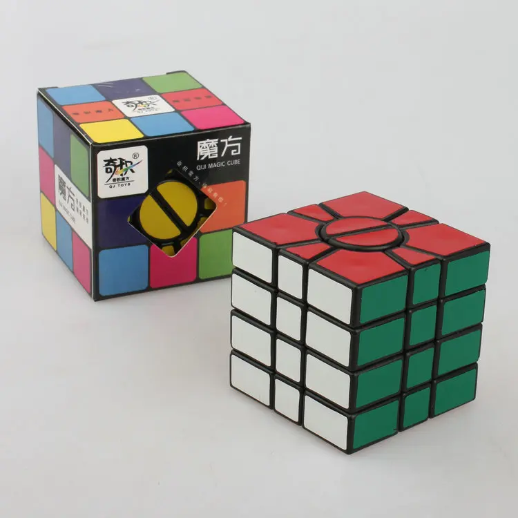 

QIJI Super Square Magic IQ Cube Puzzle Toy Black Sticker Cubo Magico Educational Toys For Children
