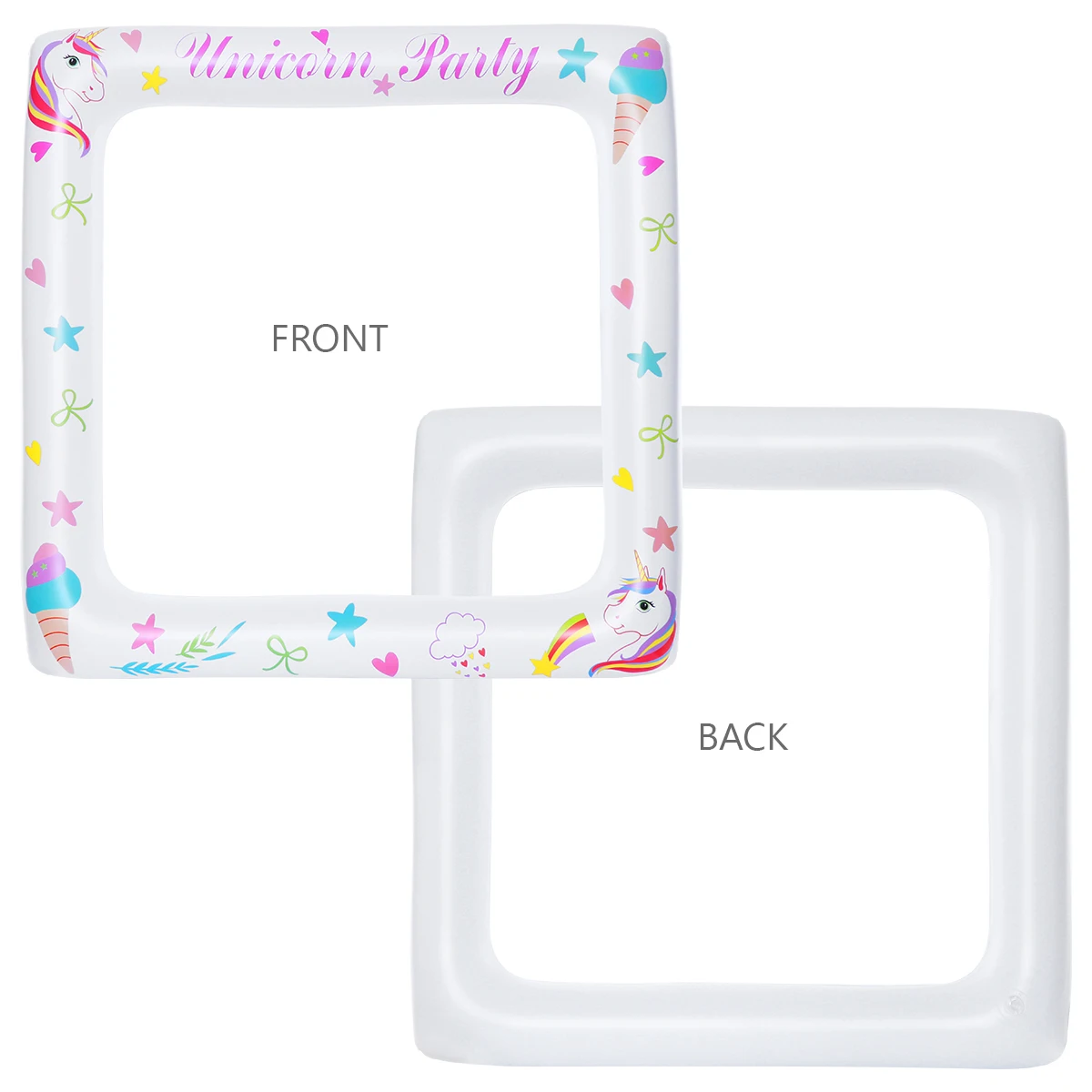 1 шт. надувная рамка в виде единорога милая прочная фоторамка для селфи реквизит