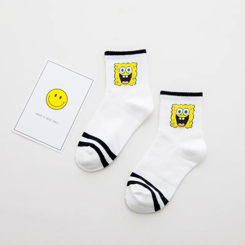 Женские носки с героями мультфильмов хлопковые Harajuku женские милые унисекс для