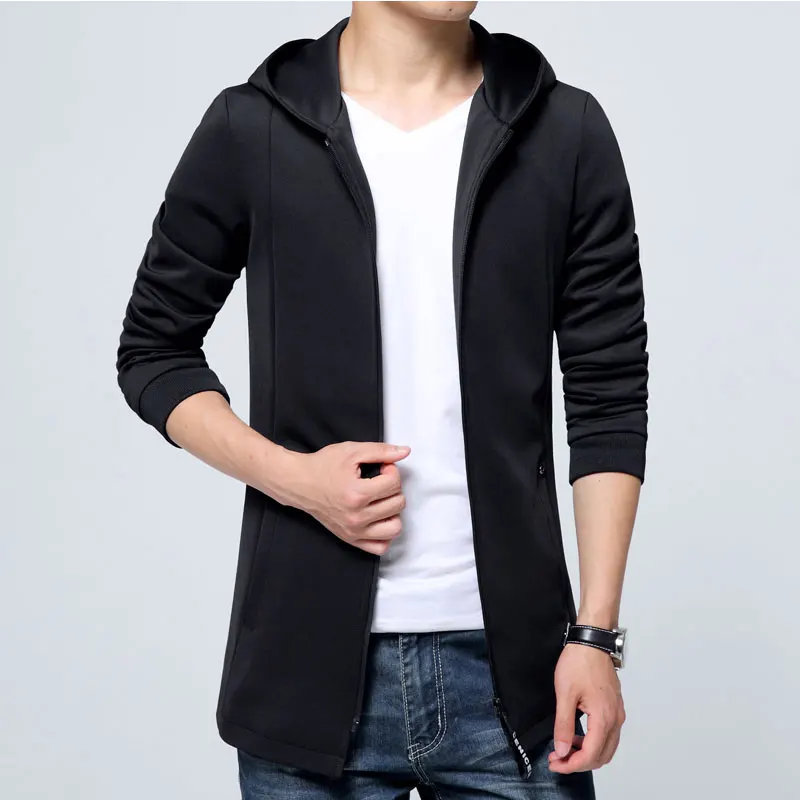 Солидный Мужчина Зимняя Куртка 2016 Новая Мода Зимнее Пальто Полиэстер С Длинным