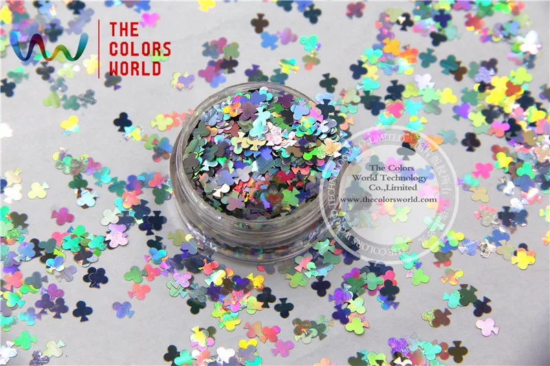 

TCA100 Laser Silver Color Clubs 5MM Size Glitter dust ,Specular luster glitter for nail,tatto,Art decoration and others