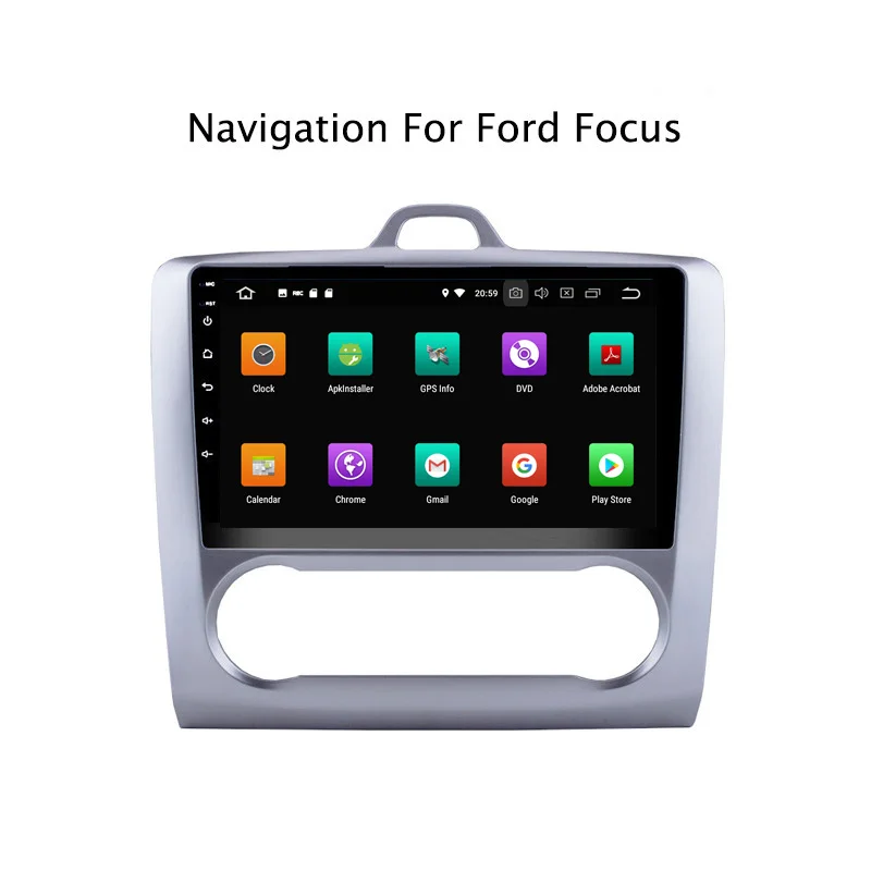 9&quot 4G RAM 32G ROM Octa Core Android 8.0 Car DVD GPS For Ford Focus 2006 2007 2008 2009 2010 2011 2012- AT Radio Stereo | Автомобили и